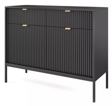 Sort smal kommode VOLARE