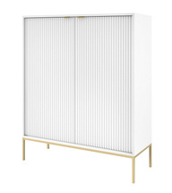 Hvid høj kommode VOLARE