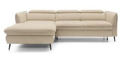 Komfortabel hjørnesofa venstre beige Mango