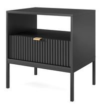 Sort sengebord VOLARE