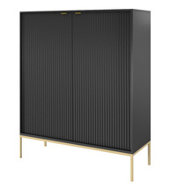 Sort høj kommode VOLARE