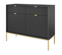 Sort smal kommode VOLARE