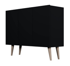 3 dørs kommode 120 sort TORONTO
