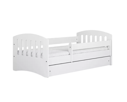 Børneseng med madras og skuffe 80x180 hvid CLASSIC