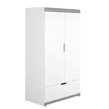 Hvid garderobeskab 100 cm Tomi