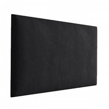 Polstret vægpanel 40x60 sort LUX