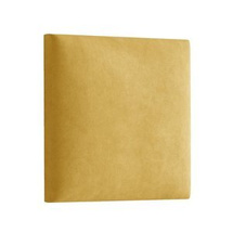 Polstret vægpanel 40x40 gul LUX