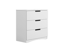 Hvid kommode med skuffer CLASSIC