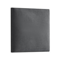 Polstret vægpanel 40x40 mørkegrå LUX