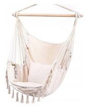 Hængekøjestol beige BALI