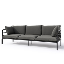 3 personers havesofa 225 cm grafit VELUCCI