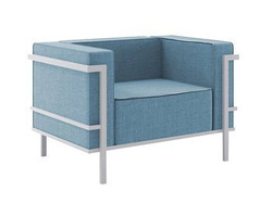 Moderne havestol blå IBIZA