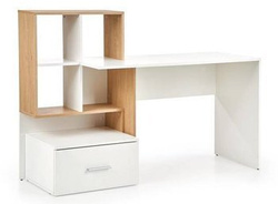 Hvidt skrivebord med skuffe GROSSO