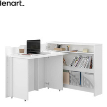 Praktisk hjørneskrivebord hvid mat WORK CONCEPT CW-01L