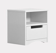 Sengebord hvid CLASSIC