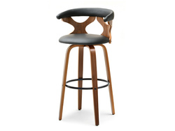 Valnød hocker sorte ben valnød BONITO