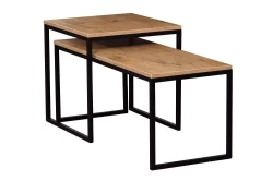 Sofabord eg lancelot / sort bord sæt 2i1 Tony