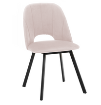 Velour spisestuestol beige FLOREN II