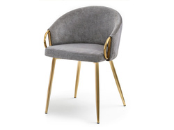 CLARA designerstol med grå guldben