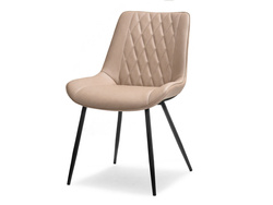 Beige stol med sorte ben ADEL