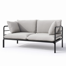 Sofa til have 150 cm grå VELUCCI