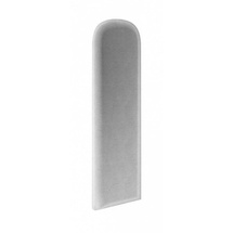 Polstret vægpanel 20x120 sølv DERBY