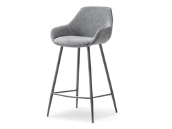 Hocker grå ask sort ben MIGEL