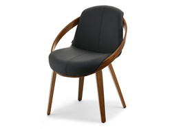 Valnøddebeige/egeben LAGOS-stol