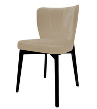 Beige spisestuestol fløjl PELLUCI