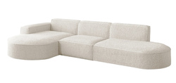 Hjørnesofa creme venstre PARMA L