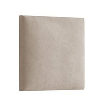 Polstret vægpanel 30x30 beige / grå LUX