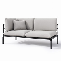 Have chaiselong grå VELUCCI