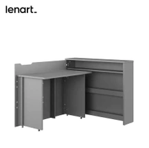 Moderne hjørneskrivebord grå WORK CONCEPT CW-01L