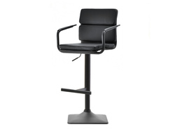 Hocker sort økologisk læder sort ben ROTTO