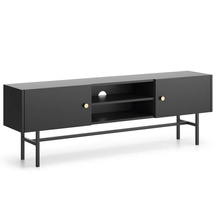 Sort TV bænk 155 cm SPELLO