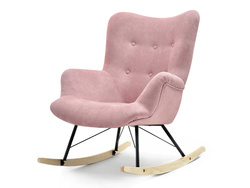 Lænestol med pulversorte ben LAUREN