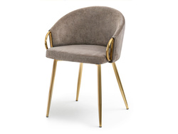 CLARA designerstol med ben i sandguld