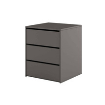 Garderobebeslag - kommode med skuffer grå IBIS