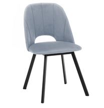 Velour spisestuestol grå FLOREN II