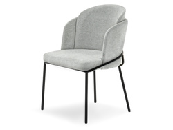 Moderne grafitstol, grå metalben CONRAD