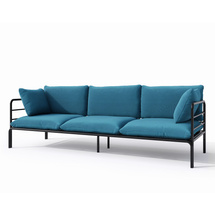3 personers havesofa 225 cm blå VELUCCI