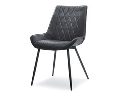 Polstret stol sort/sorte ben ADEL