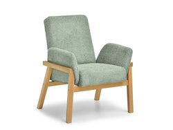 Lænestol med ben i mint egetræ LAO