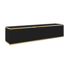 Sort tv bænk 135 cm ORO
