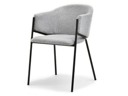 Moderne stol med grå, sorte ben CLOE