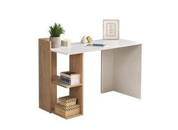 Enkelt hvid skrivebord FINO