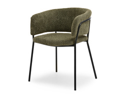 Grøn stol med sorte ben SORIN