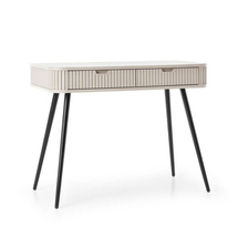 Beige sminketbord med sorte ben CALMA