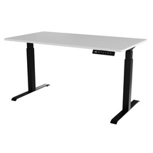 Hvidt skrivebord justerbart 150 cm MONET LONG
