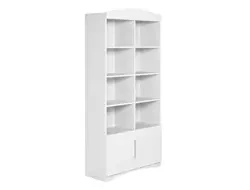 CLASSIC dobbelt hvid reol til legetøj og bøger